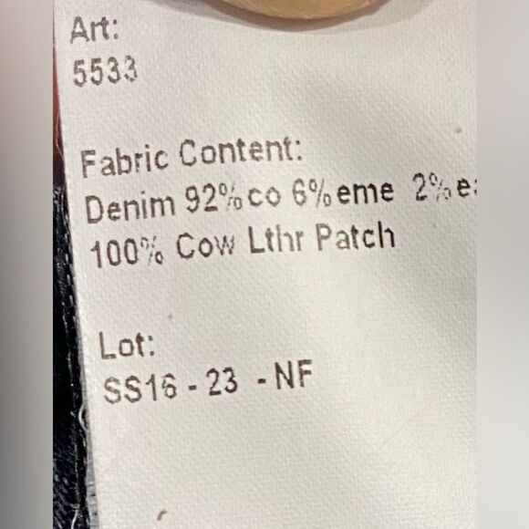 R13 Kate Skinny Jeans Orion Black 26x27 Made in Italy Distressed EUC - Picture 5 of 13